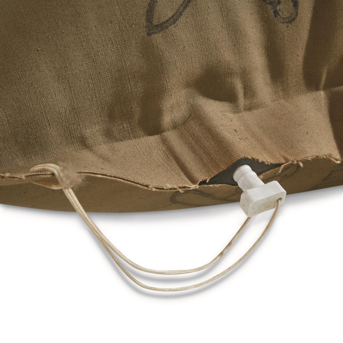 Czech Military Surplus Canvas Inflatable Sleep Mattress, New