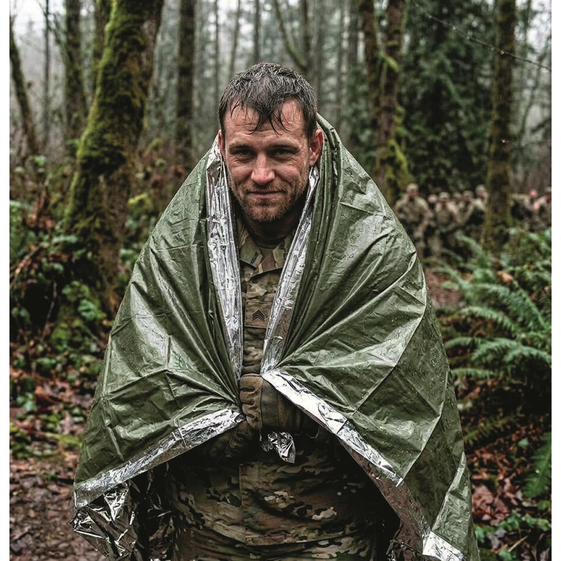 Mil-Tec Military Style Emergency Blanket, 84" x 52"