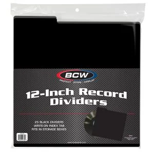 12-Inch Record Divider - Black
