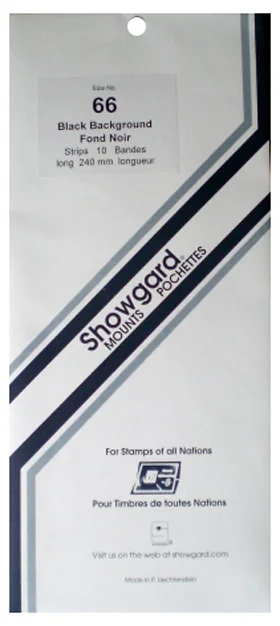 Showgard Mounts - 240mm Strips (Black) - 66x240mm