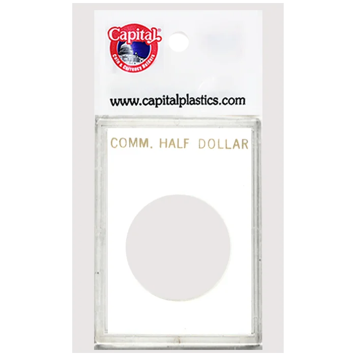Capital Plastics Caps Coin Holder - Comm Half Dollar