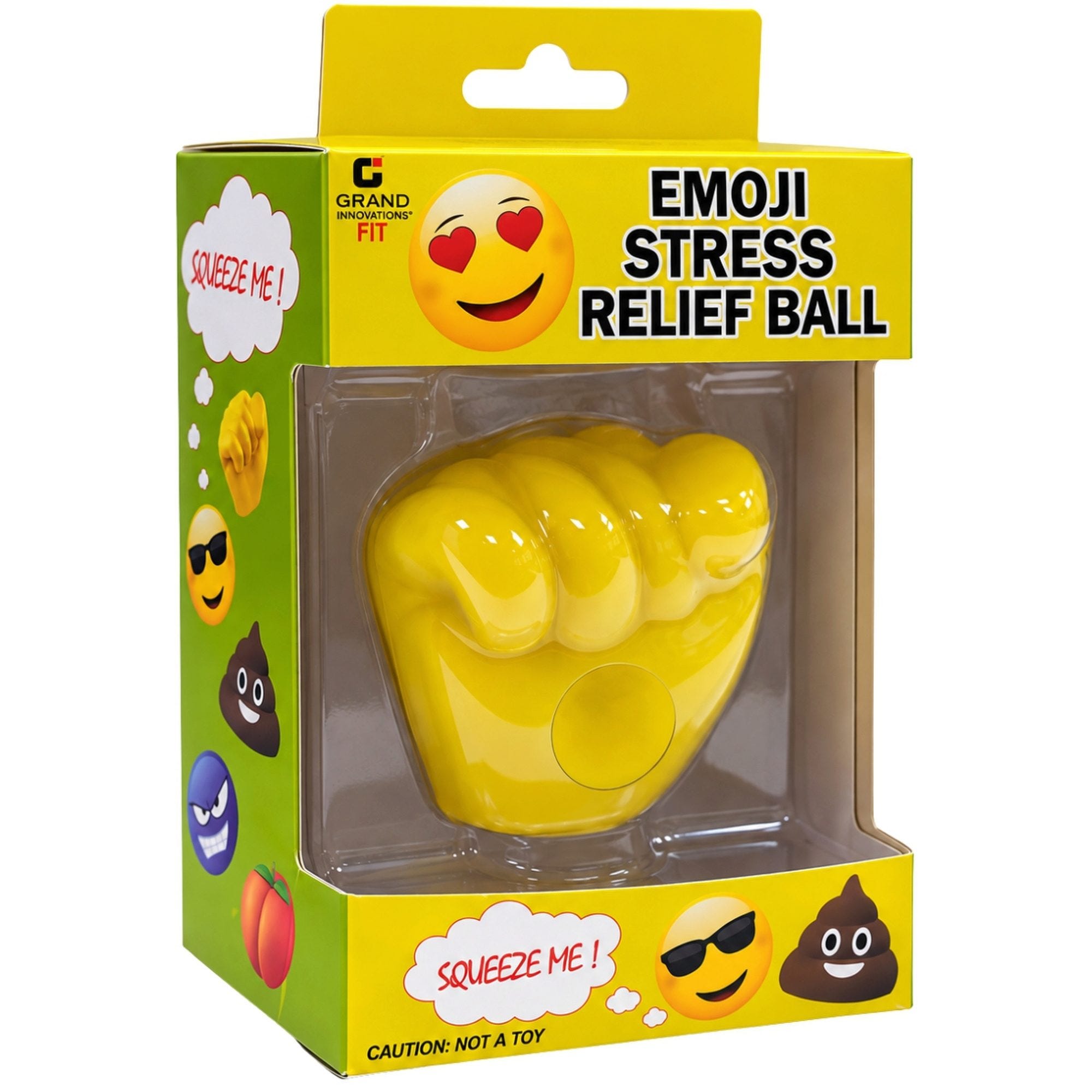Bulk 24-Pack: Emoji Stress Ball in Closed Fist Design