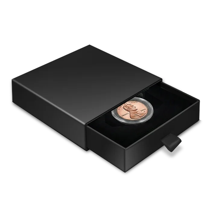 Slider Coin Capsule Box - Small Capsule — Black