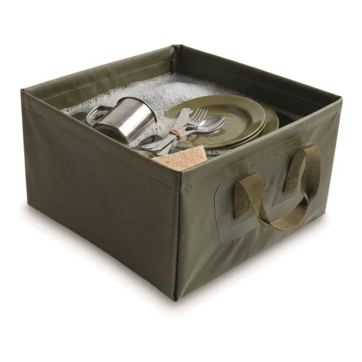 Mil-Tec 13L Foldable Sink, Olive Drab