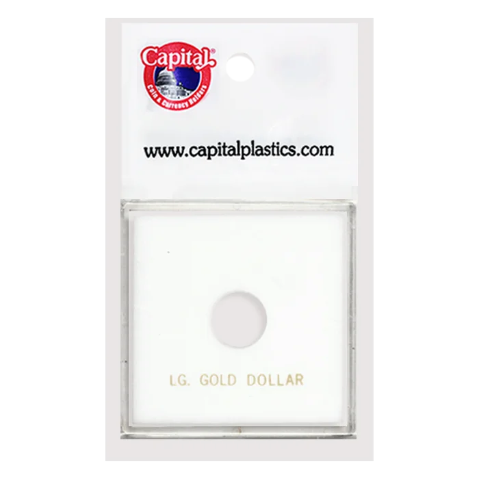 Capital Plastics Krown Coin Holder - Large Gold $ (type 2&3)