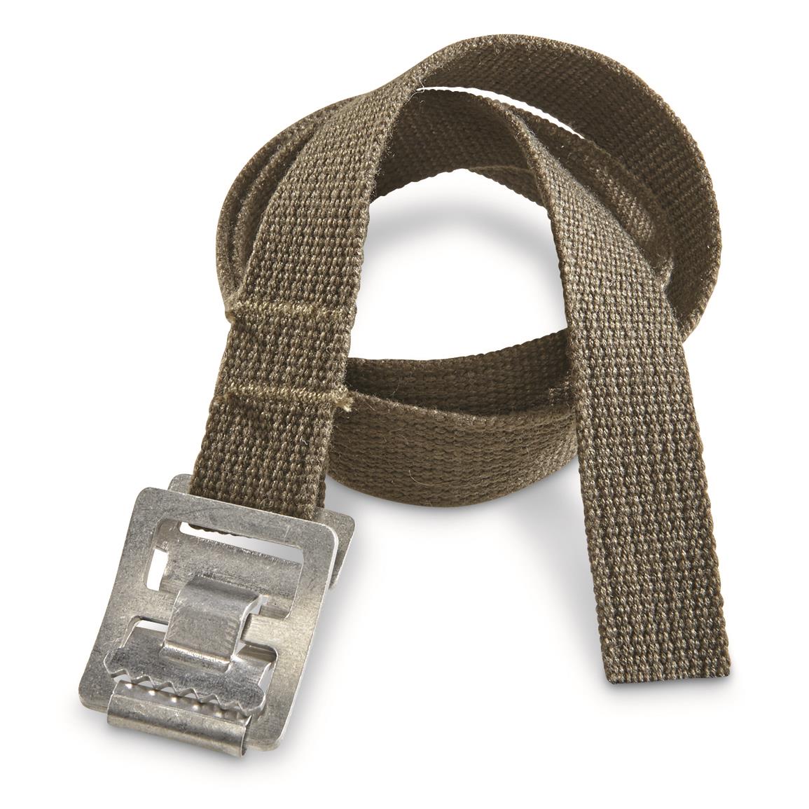 German Military Surplus Canvas Straps, 20", 10 Pack, Like New