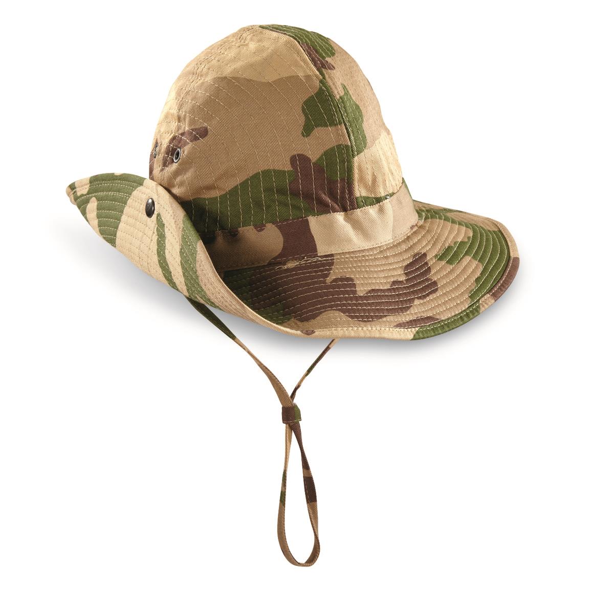 Italian Military Desert Boonie Hat, New — Medium