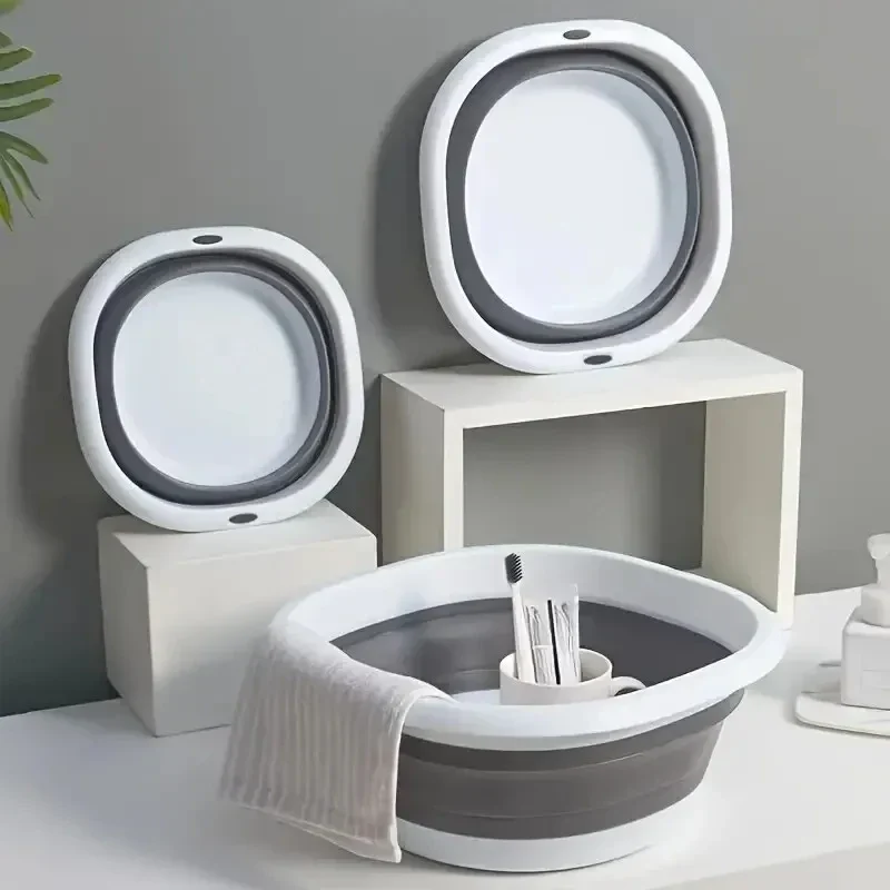 Collapsible plastic wash basin, medium or large — representative supplier photograph