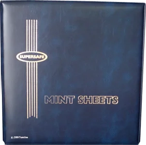 Deluxe Mint Sheet Binder Only (Blue)