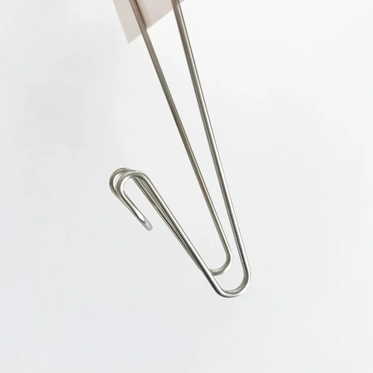 Stainless steel glove and bottle drying hooks for dish racks, pair