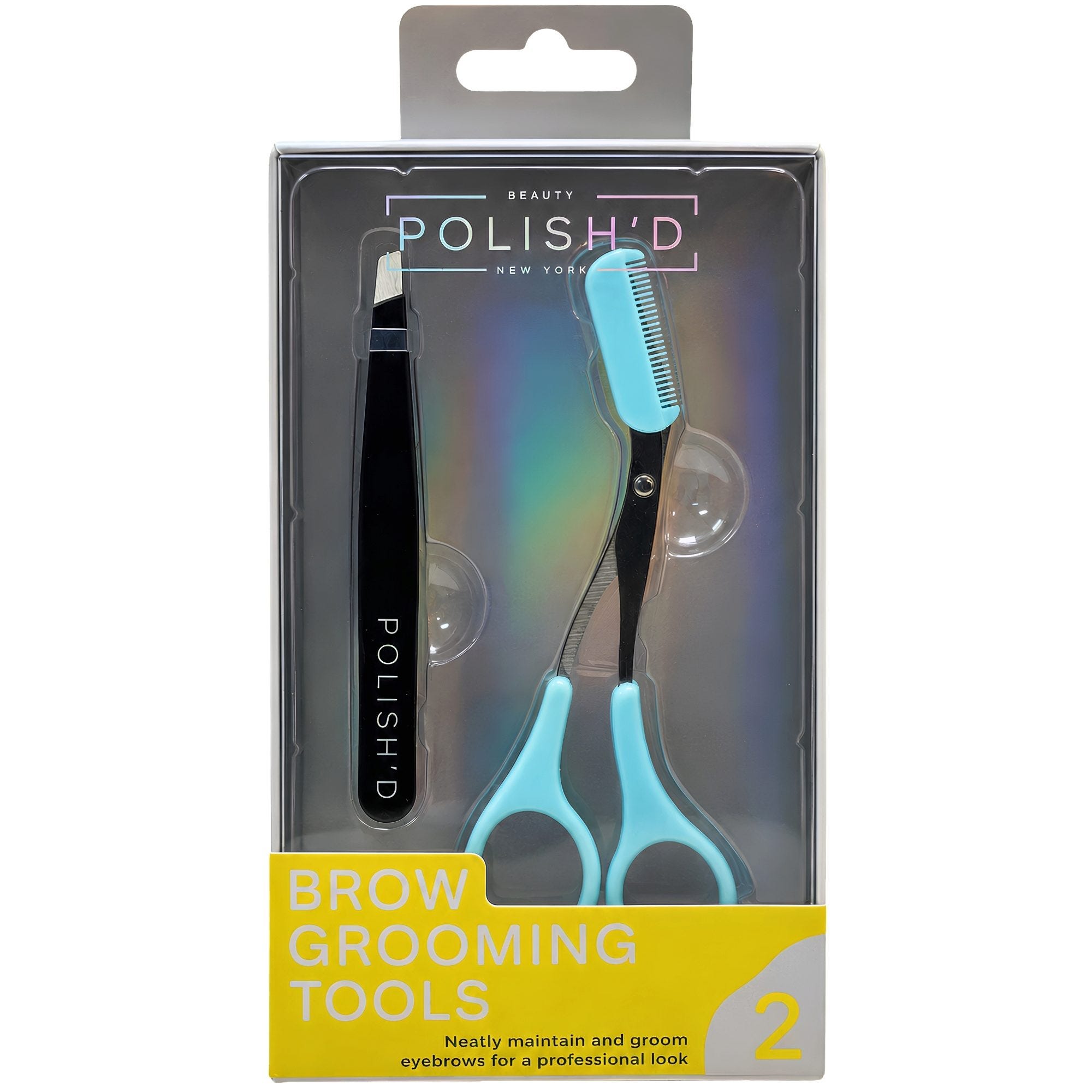 Bulk 18-Pack: POLISH'D 2 Piece Set Brow Grooming Tools