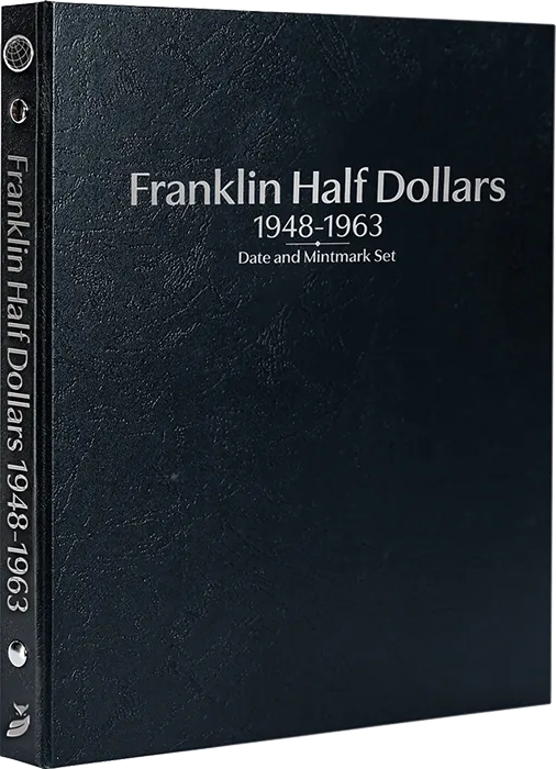 Franklin Half Dollars 1948-1963, Date & Mintmark Set P, D & S (Black)