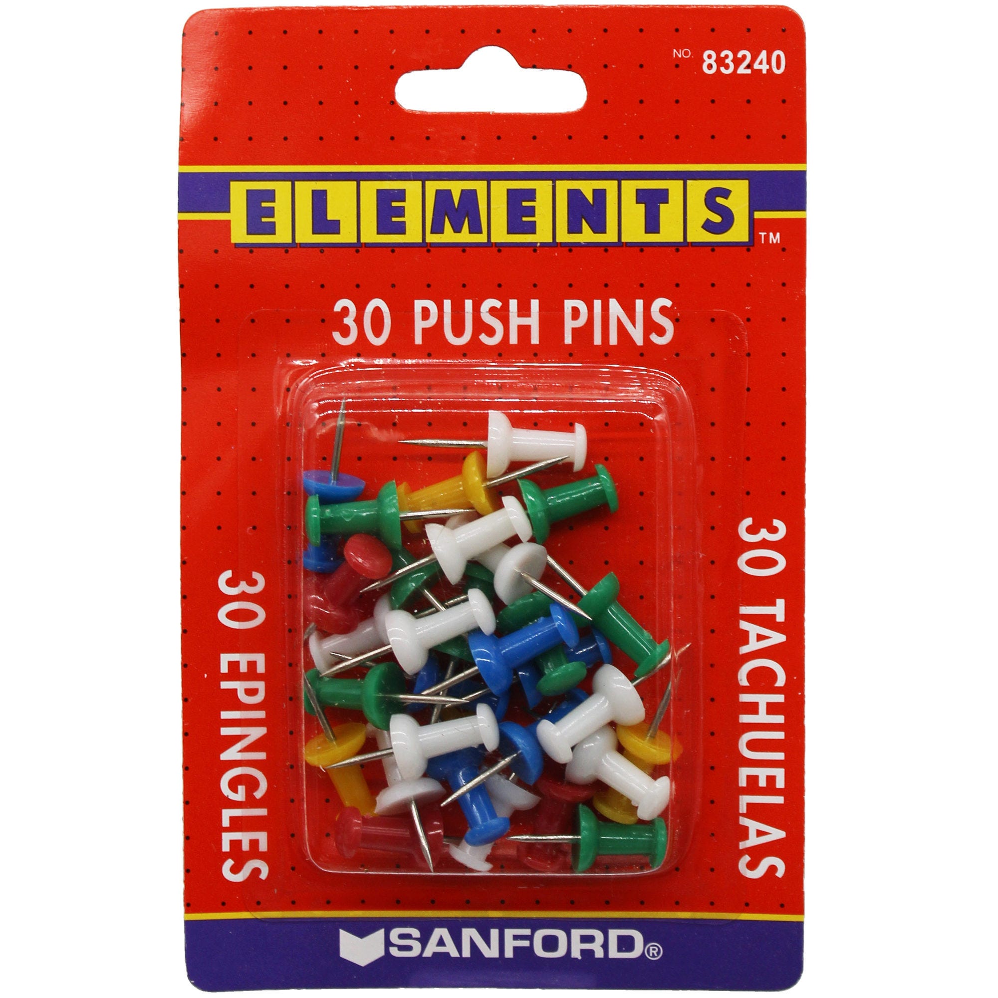 Bulk 120-Pack: 30 Count Sanford Push Pins