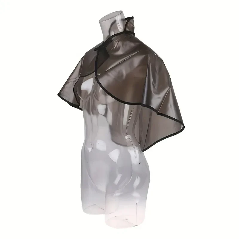 Short waterproof hair-colouring cape with neck seal, reusable — representative supplier photograph