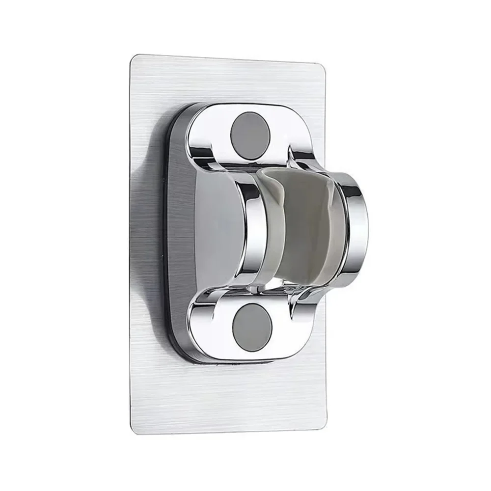 Adjustable wall-mounted shower head holder, no drilling — representative supplier photograph