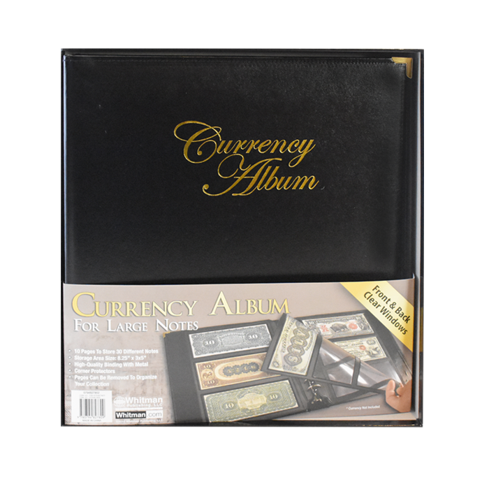 Whitman Premium Currency Album - Large Notes - Clear View