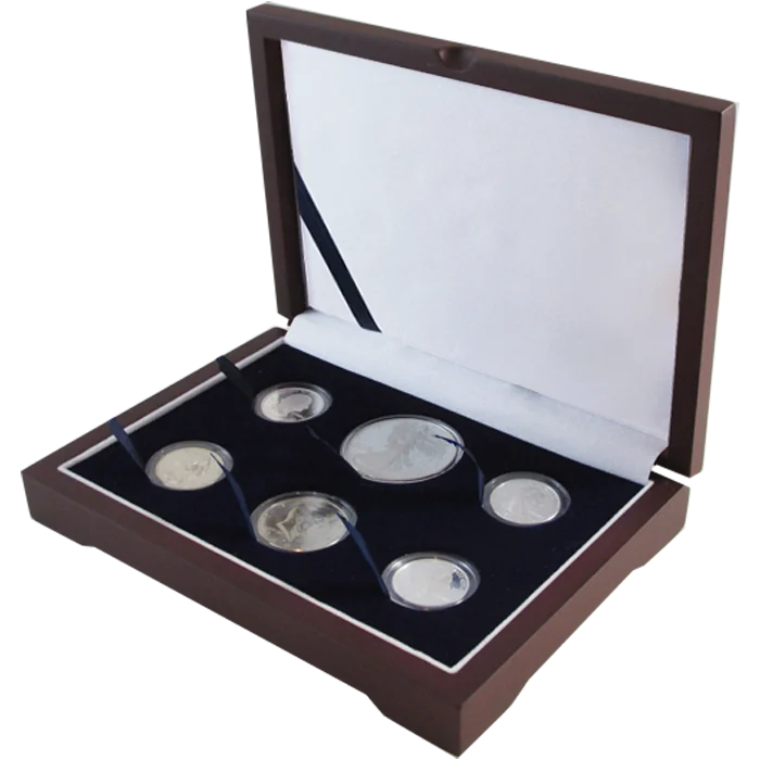 Guardhouse Wood Display Box - GH-W1300 - Direct Fit Mint or Proof Set Cent - Lg $ / ASE (4S,1M,1L)