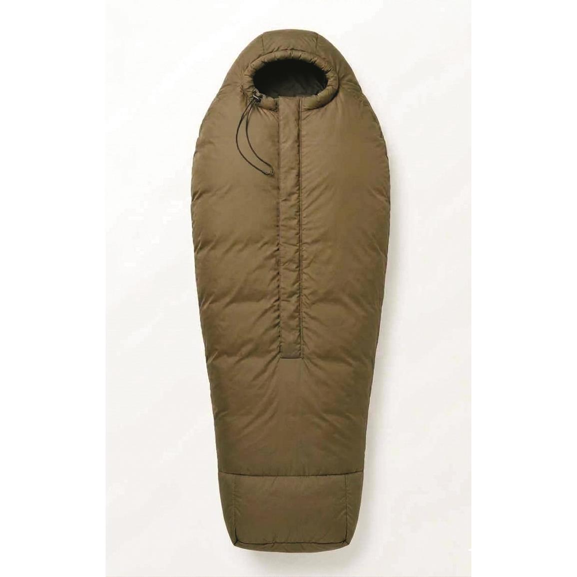 British Military Surplus Mummy Arctic Sleeping Bag with Compression Sack, Like New