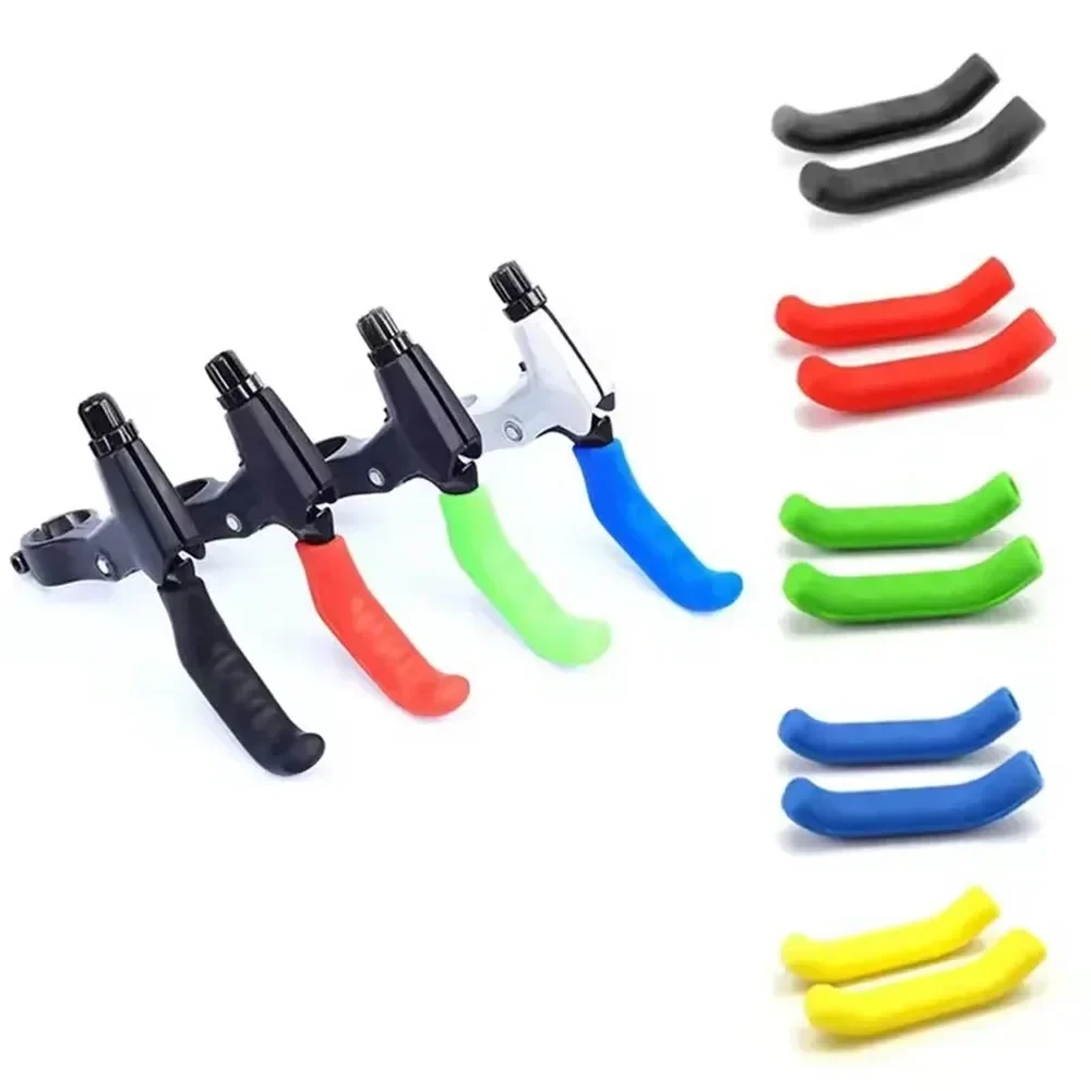 Silicone brake lever covers for bikes and scooters, pair — representative supplier photograph