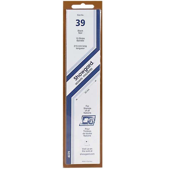 Showgard Mounts - 215mm Strips (Black) - 39x215mm