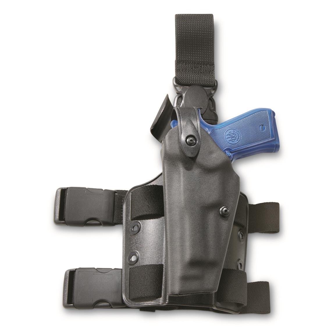 U.S. Military Surplus Safariland 6005 SLS Tactical Holster, Used — Black / LH