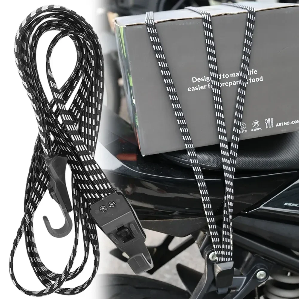 Flat elastic luggage straps with hooks, 60 or 90 cm, 1 to 4 pack — representative supplier photograph