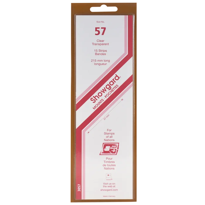 Showgard Mounts - 215mm Strips (Clear) - 57x215mm