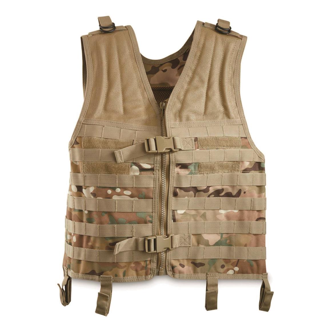 Italian Municipal Surplus Tactical Vest, New — One Size Fits Most / OCP