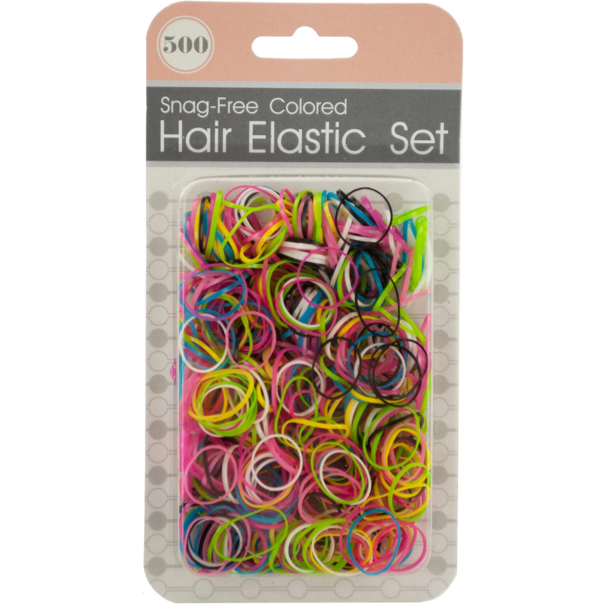 Bulk 48-Pack: Snag-Free Colored Hair Elastics Set