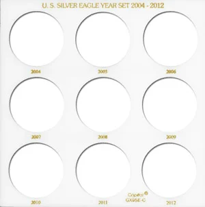 U.S. Silver Eagle Year Set 2004-2012