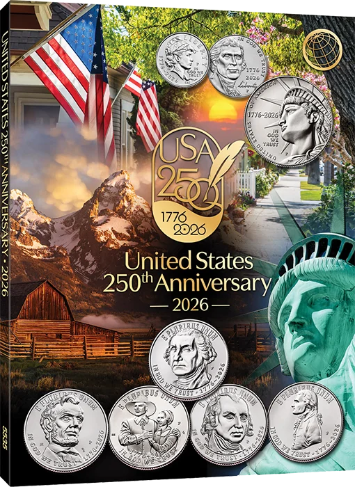 Official Whitman Folder - Single Mint 2026 - 250th America Celebration