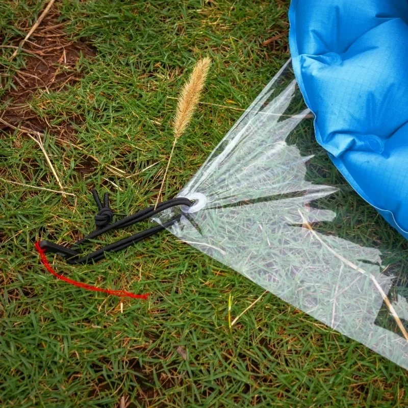Ultralight polycro tent groundsheets, 2-pack with tie-outs — representative supplier photograph