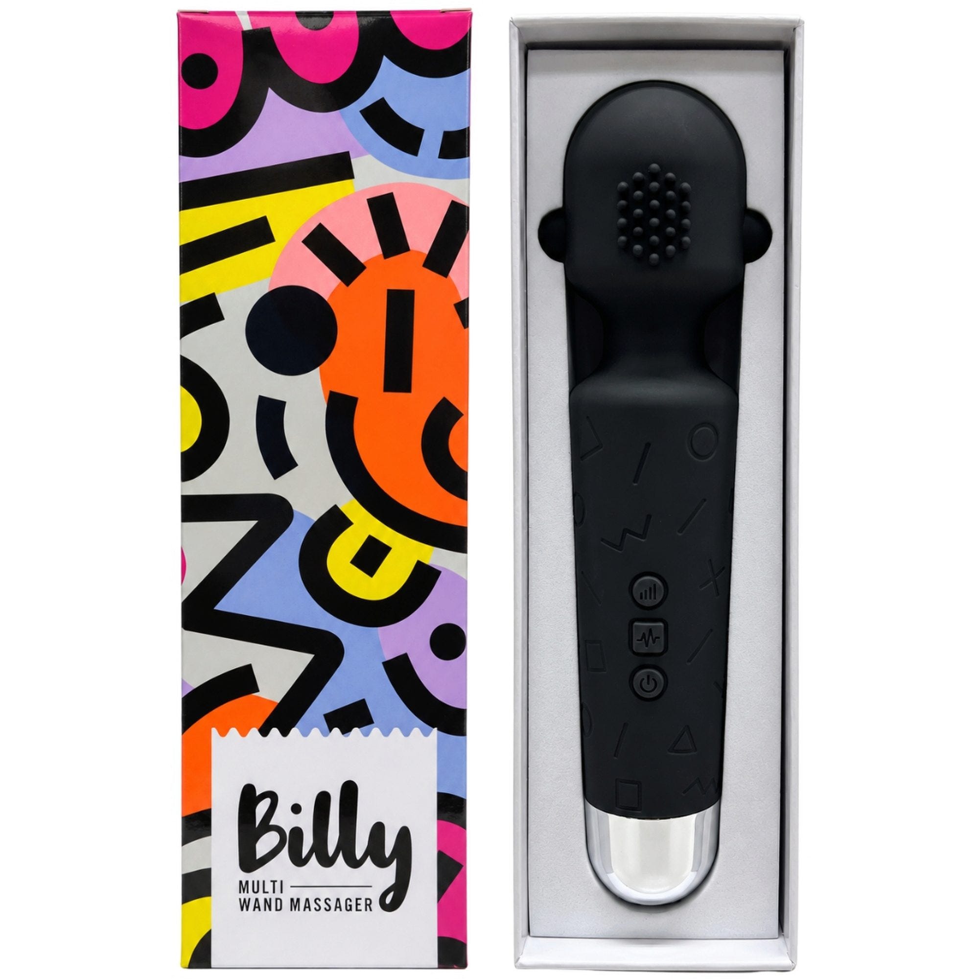 Billy 22 Pulse Pattern Personal Massager Wand in Black (pack of 4)