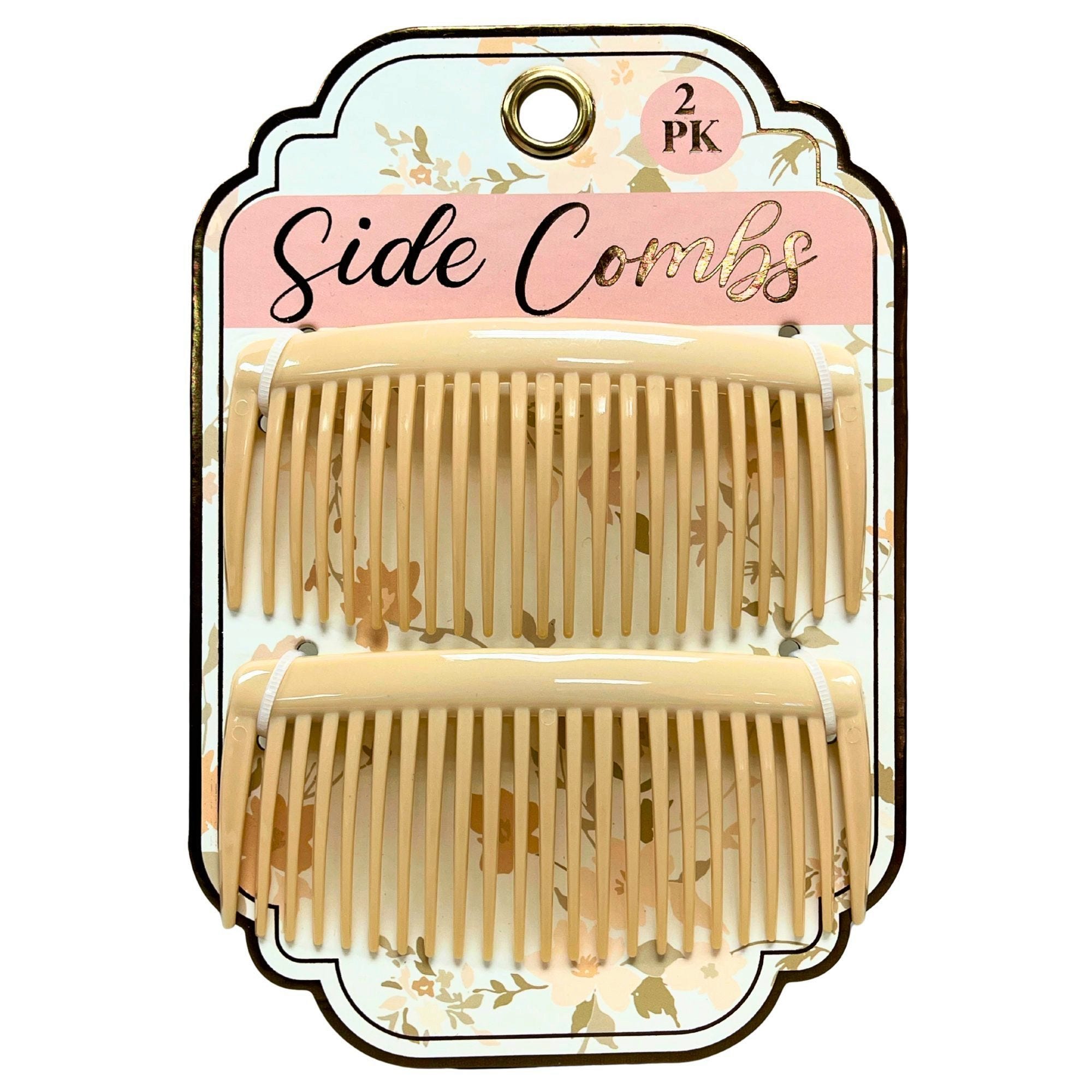 Bulk 34-Pack: 2 Pack Side Hair Combs in Faded Rose