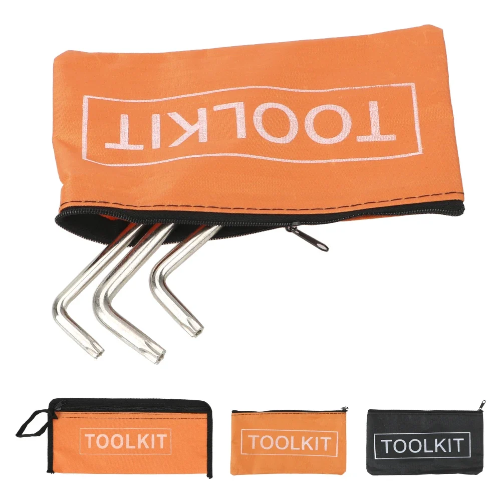 Zippered canvas tool pouch, yellow — representative supplier photograph