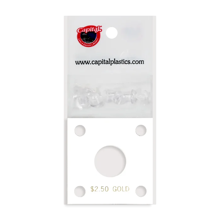 Capital Plastics 144 Coin Holder - $2.50 Gold