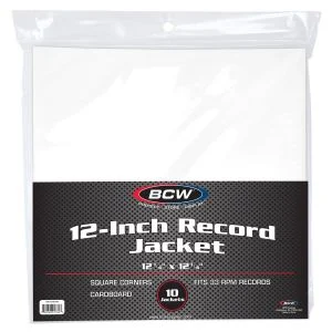 12 Inch Record Paper Jacket-No Hole- *LTD STOCK*