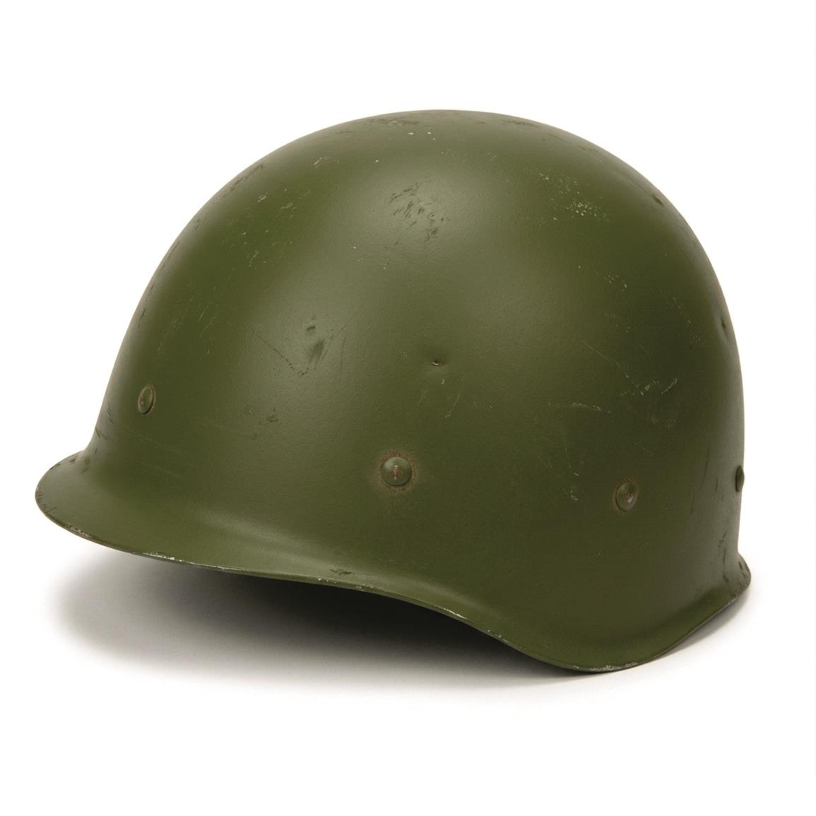 Greek Military Surplus M1 Helmet Liner, No Suspension, Used