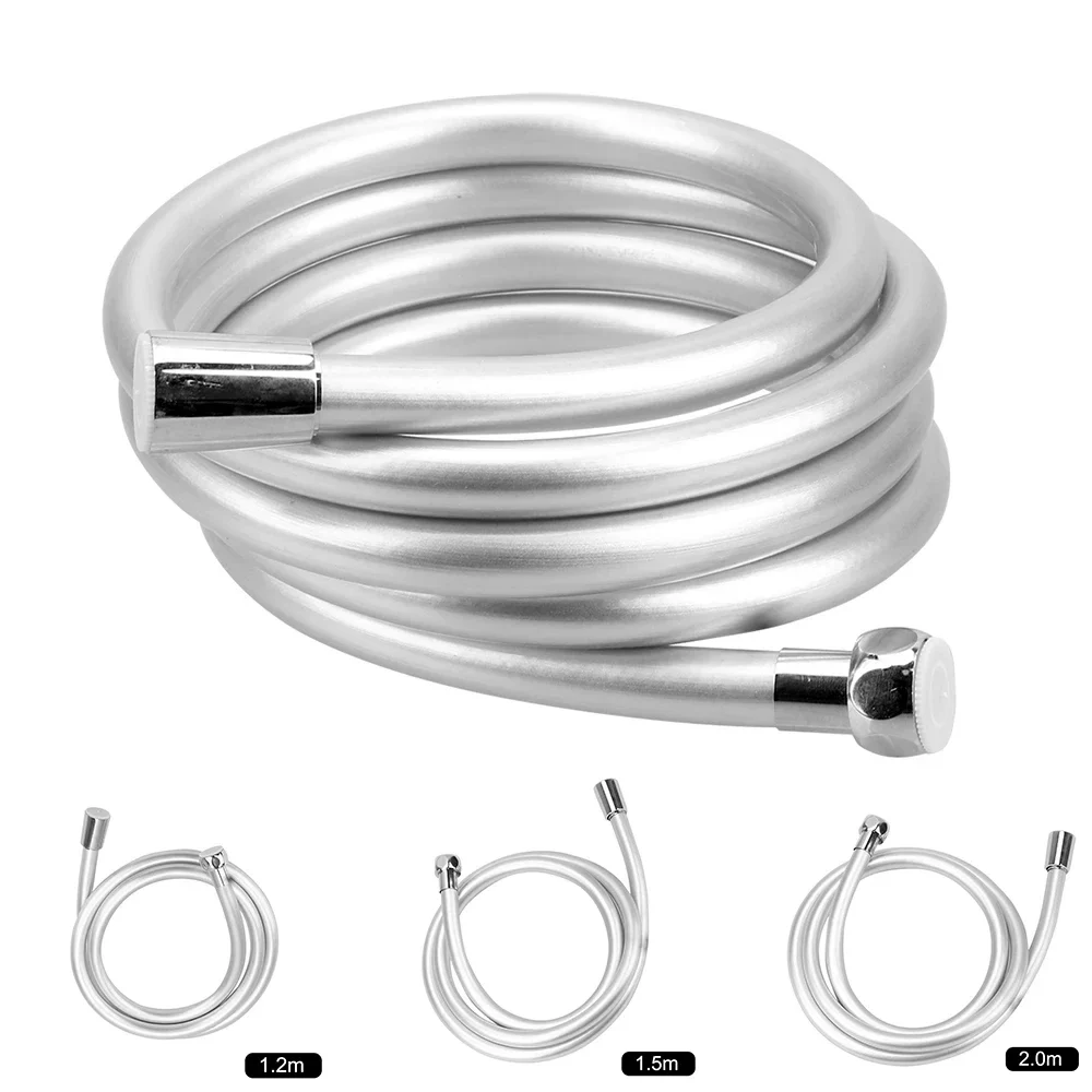 Smooth PVC shower hose, 1.2 or 1.5 m — representative supplier photograph