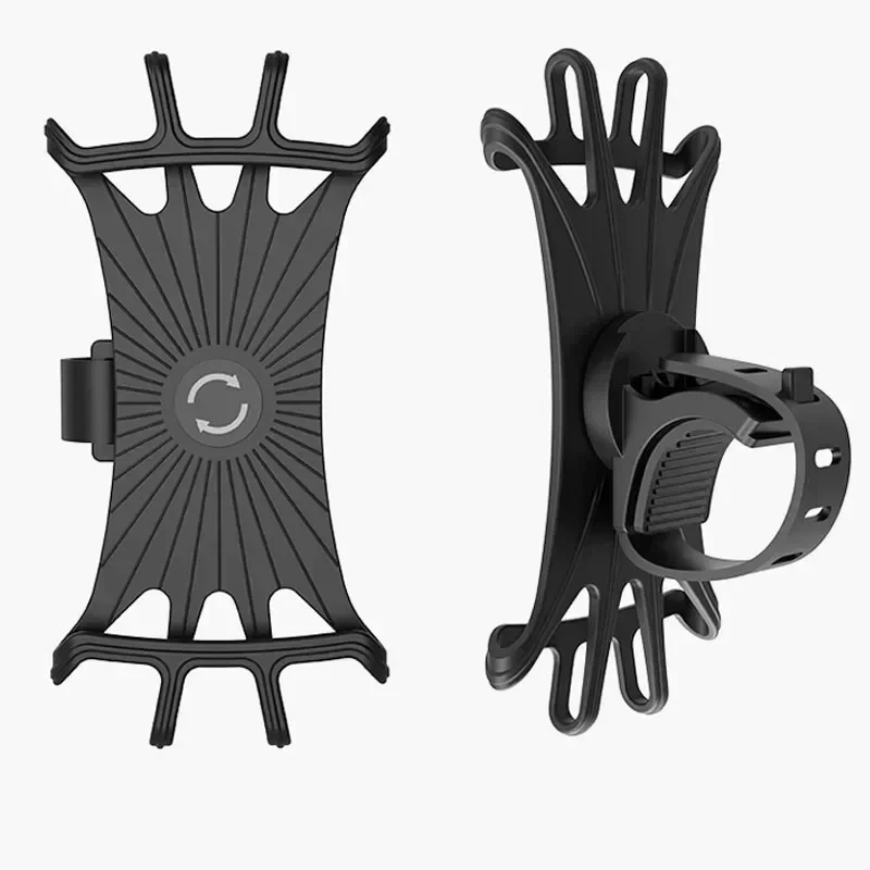 Silicone bike phone holder, compatible with most smartphones — representative supplier photograph