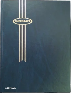Supersafe Stockbook - 16 Black Pages (Blue)