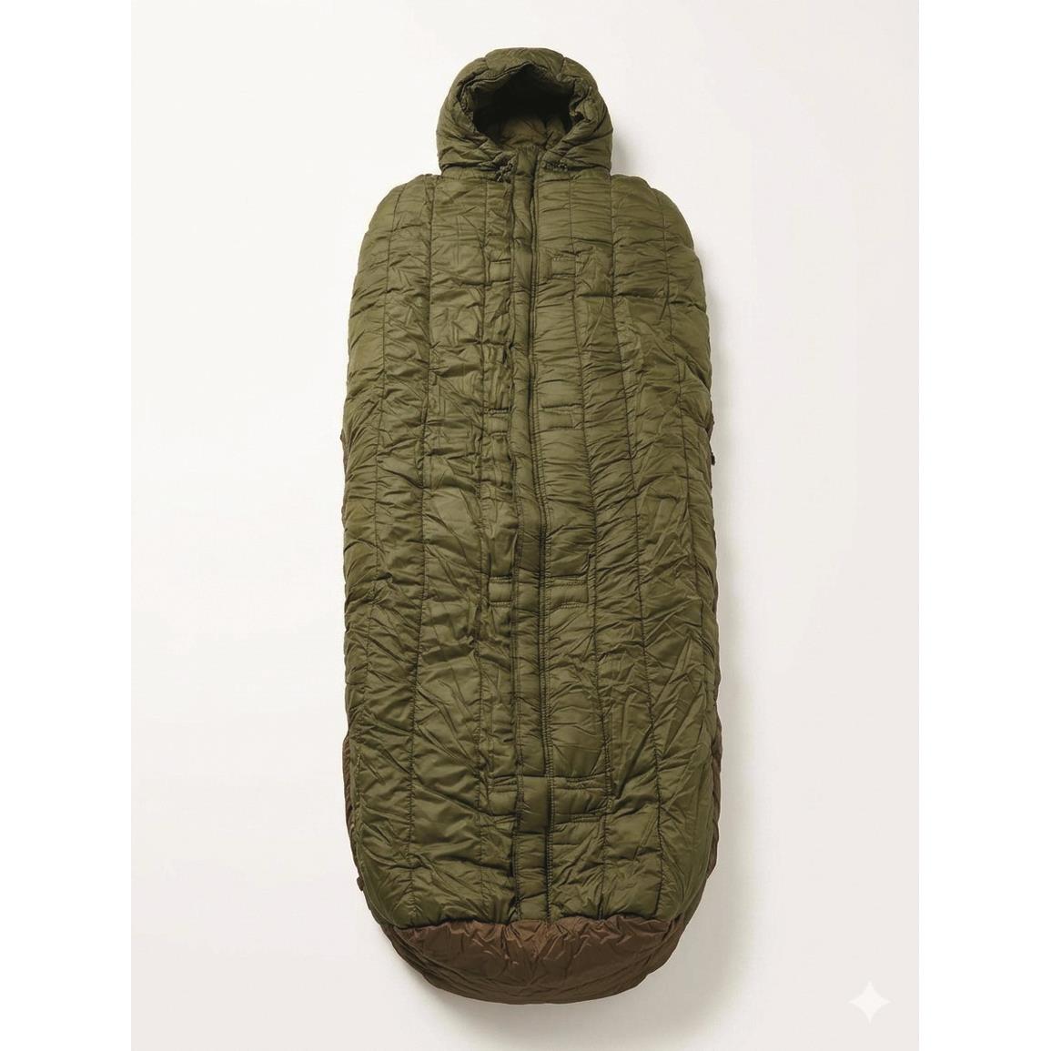 Greek Military Surplus 6 ft. Mummy Sleeping Bag, Used
