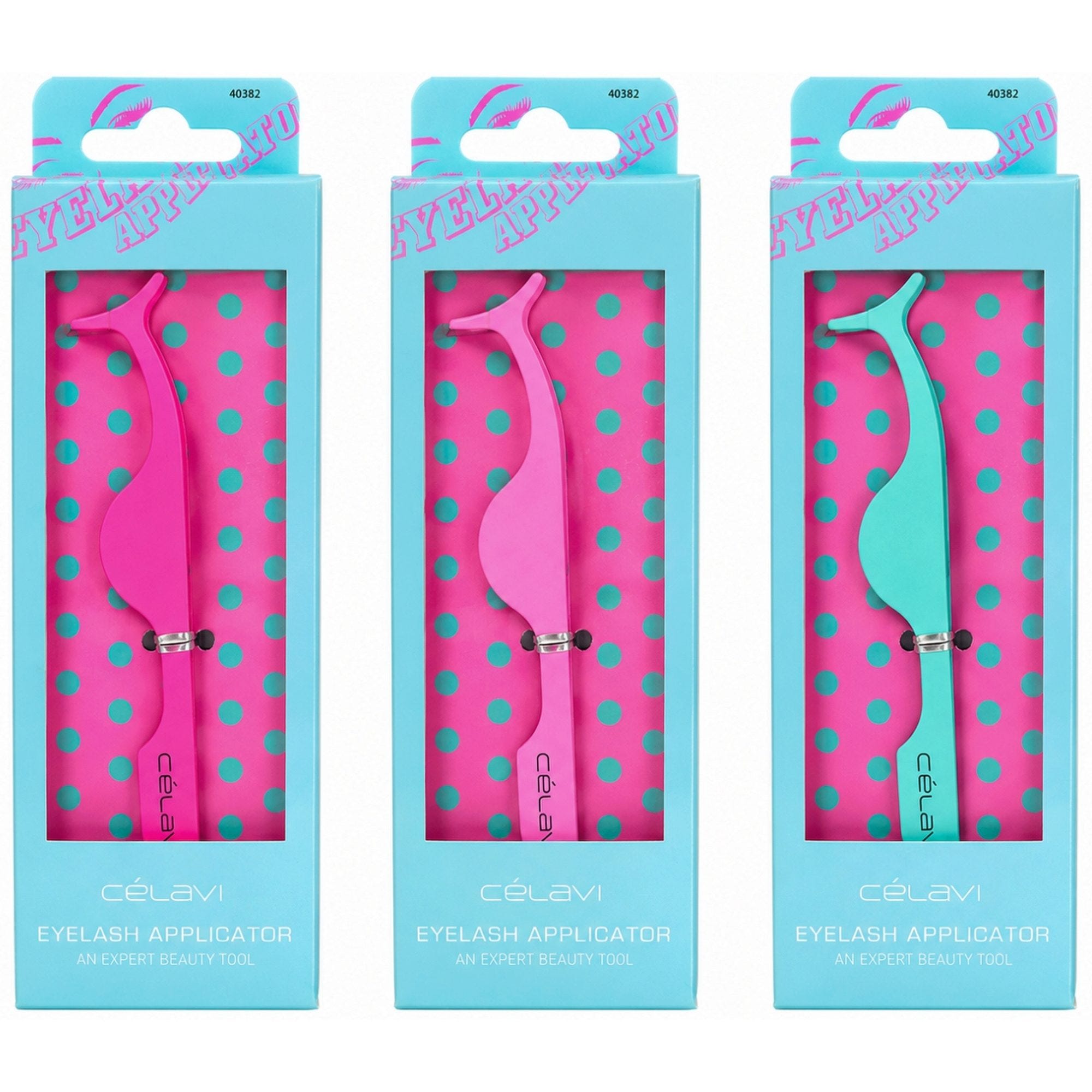 Bulk 48-Pack: Celavi Eyelash Applicator in Assorted Colors