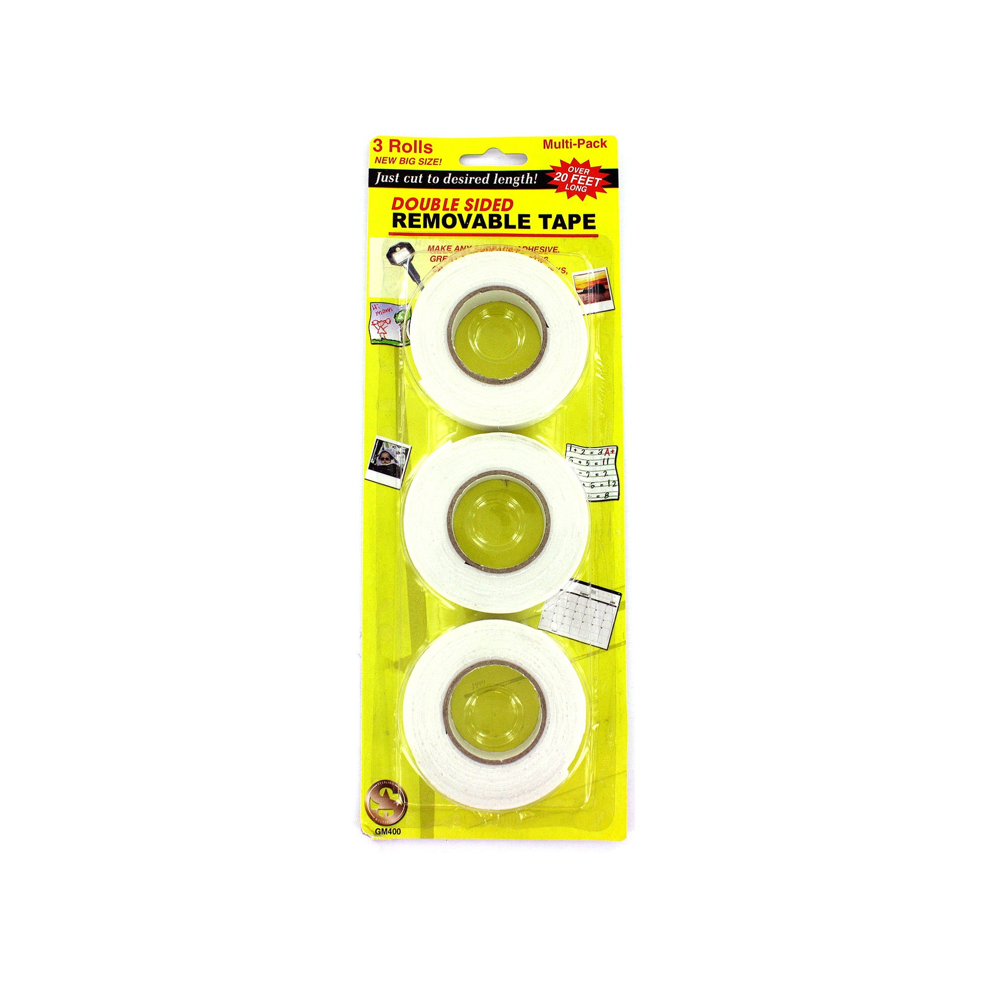 Bulk 24-Pack: Double-Sided Removable Tape