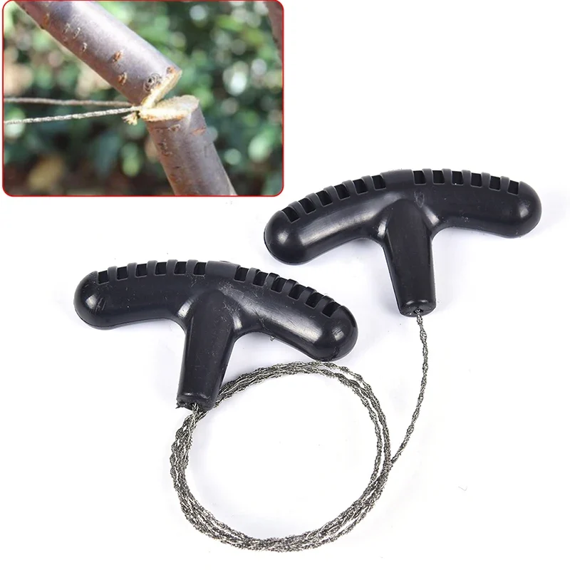 Pocket wire saw with finger handles, 72 cm