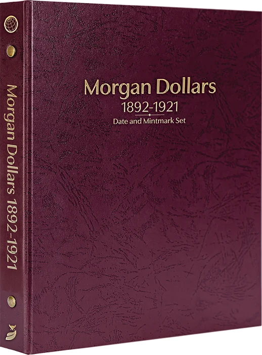 Morgan Dollars 1892-1921, Date & Mintmark Set P, D, S, CC, & O (Burgundy)