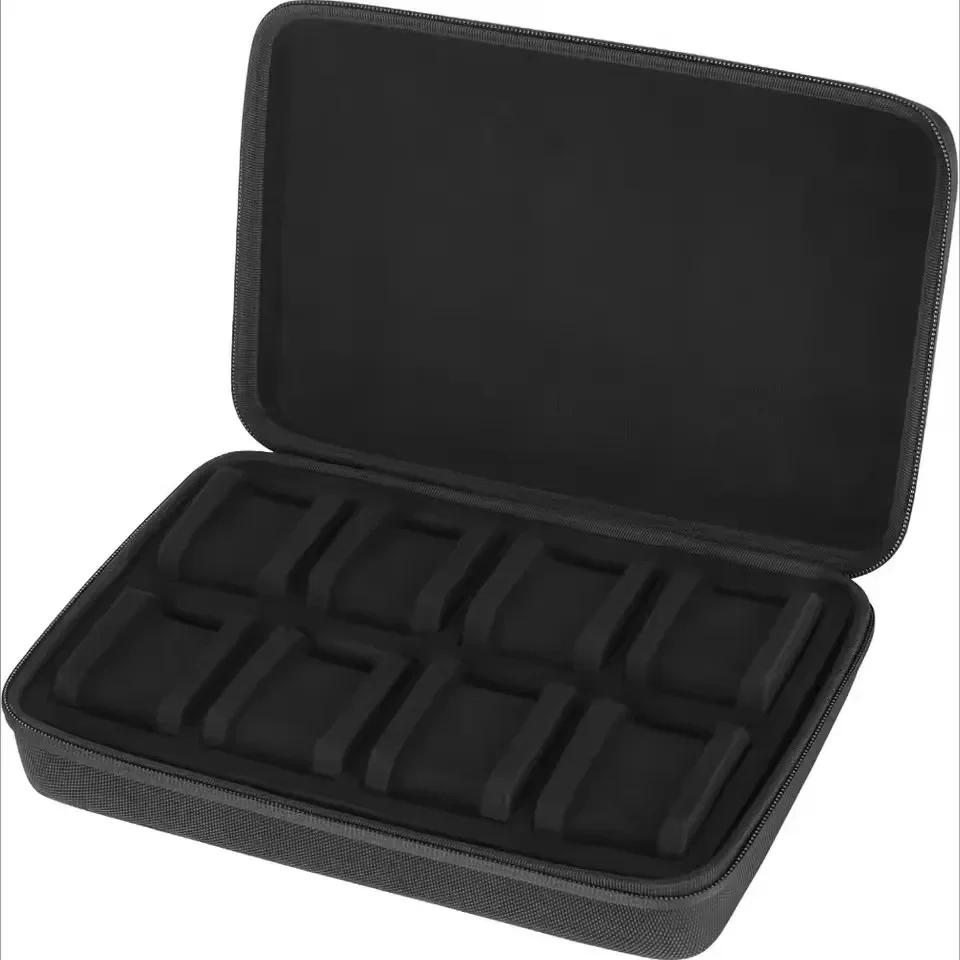 Zippered watch travel case, 3 to 10 slots — representative supplier photograph