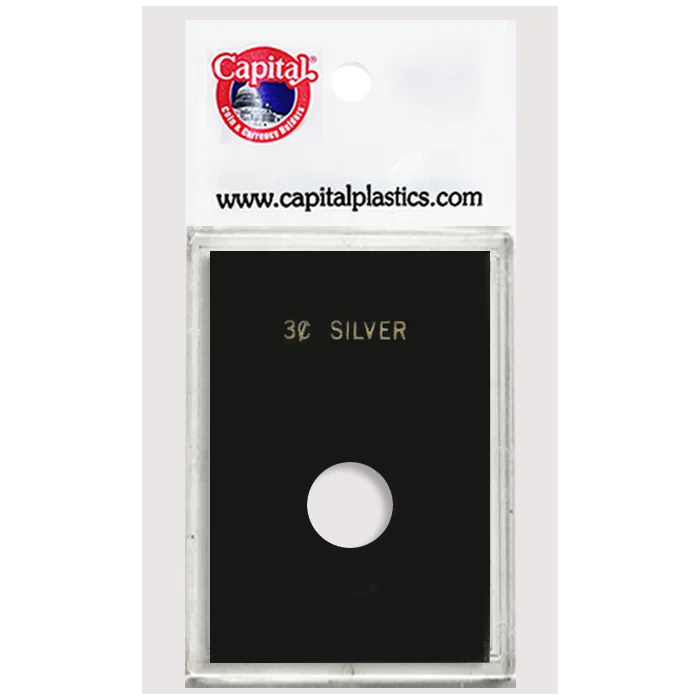 Capital Plastics Caps Coin Holder - 3c Silver
