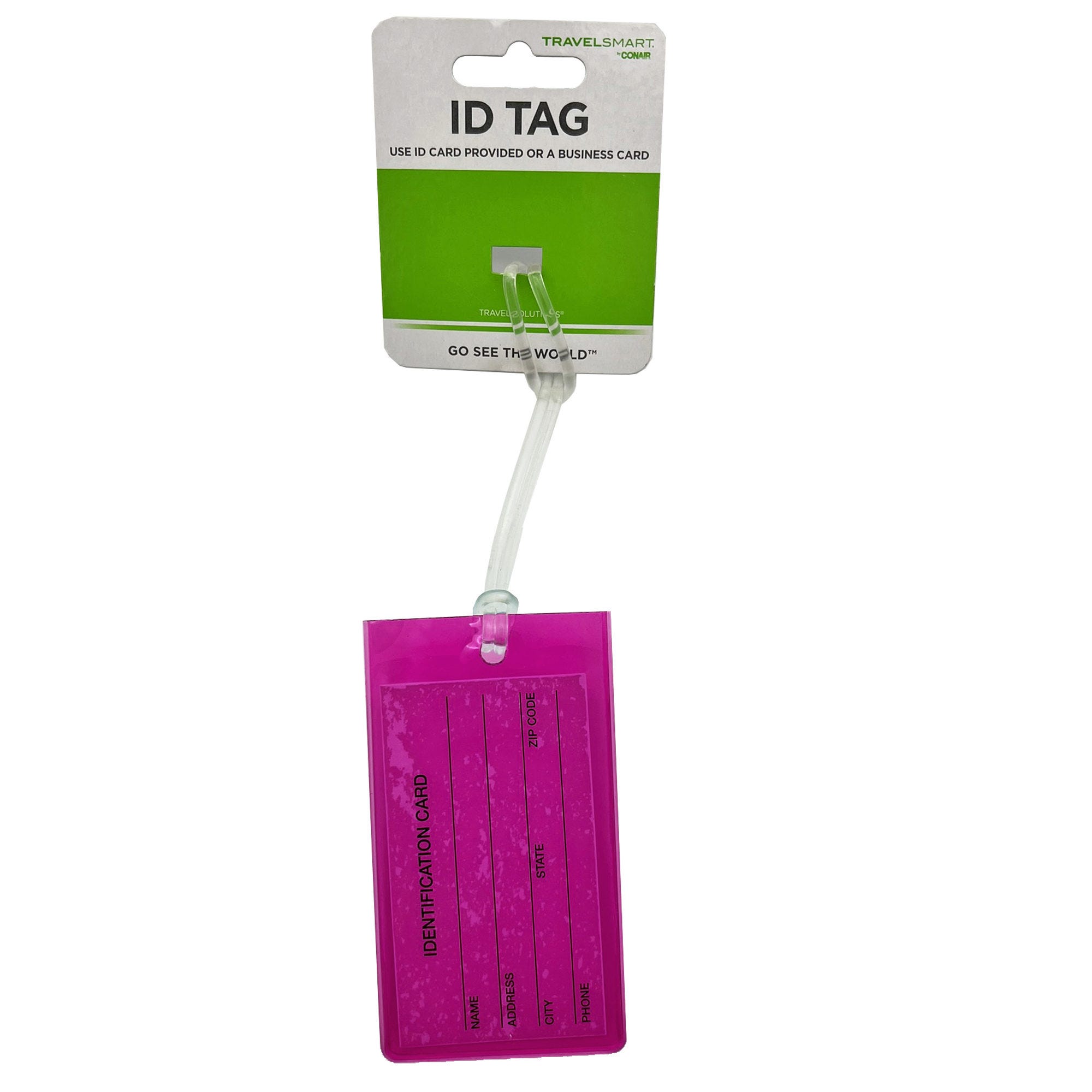 Travel Smart Magenta Travel ID Luggage Tag (pack of 96)