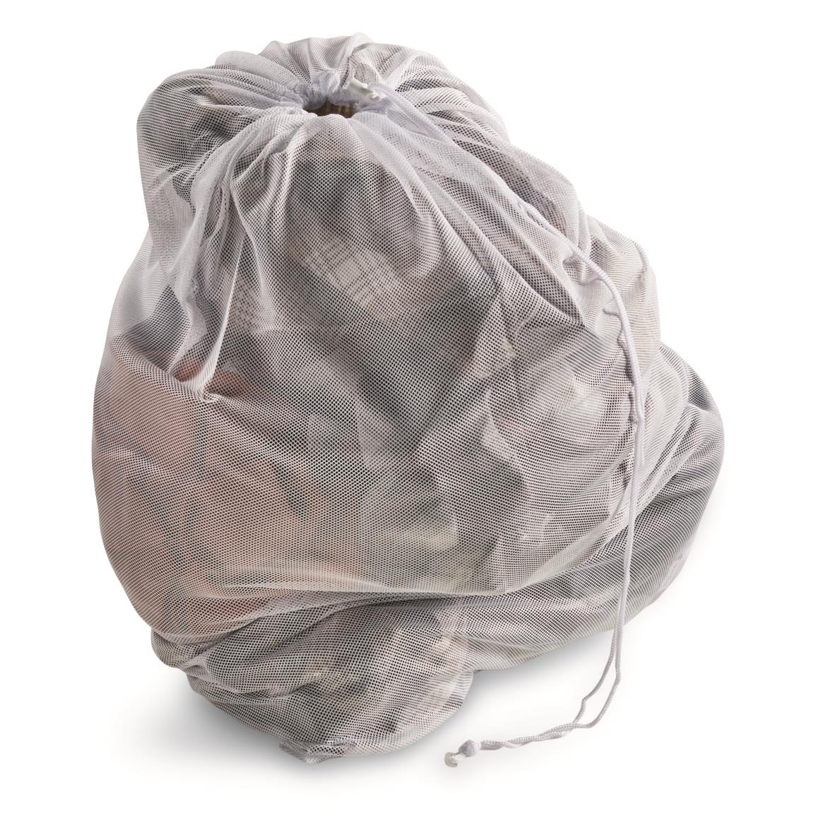 U.S. Military Surplus Mesh Laundry Bag, 25" x 36", 3 Pack, New